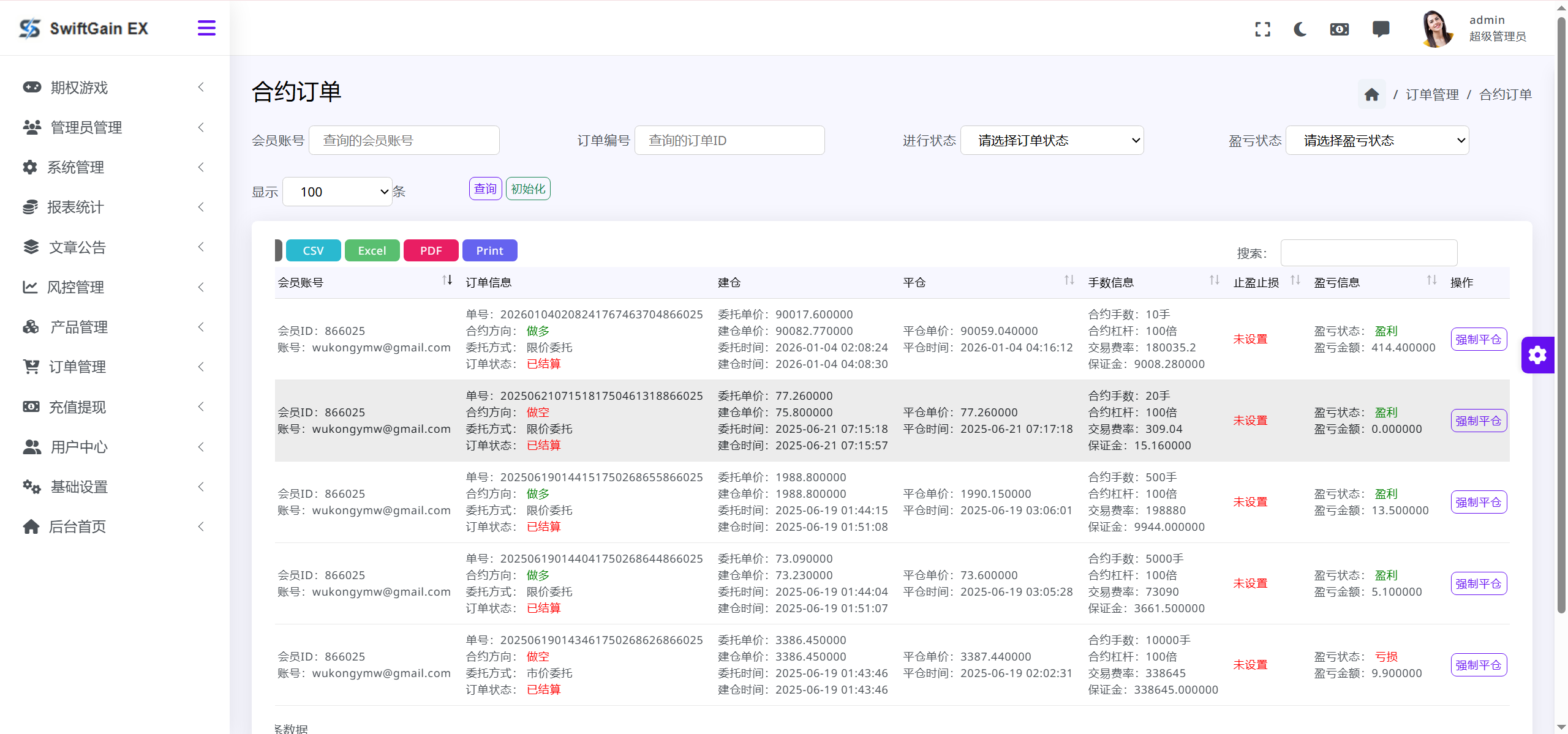 【售】SwiftGain EX多语言交易所源码/外汇+期货+虚拟货币+二开期权游戏+完整三级分销/前端vue纯源码+后端PHP-wukongymw.com-悟空源码网