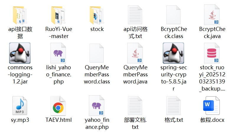 【未测试】Java股票源码带教程说明/前端vue纯源码+后端Java