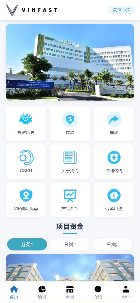 【售】VINFAST多语言投资理财源码/15种语言+团长代理+充值返利+三级分销/前端vue纯源码+后端PHP